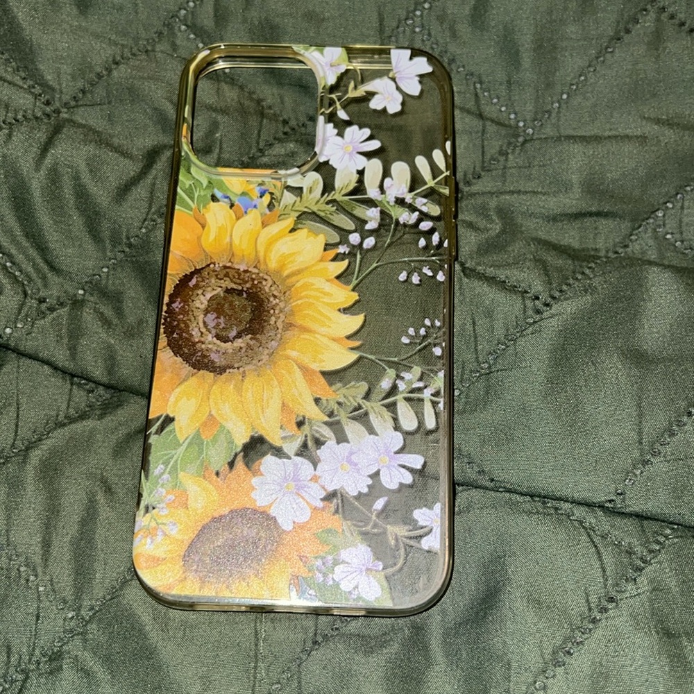 iPhone 13 Pro Max sunflower case